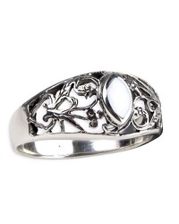 Silberring mit weißem Stein - vergleichen und g&uuml;nstig kaufen